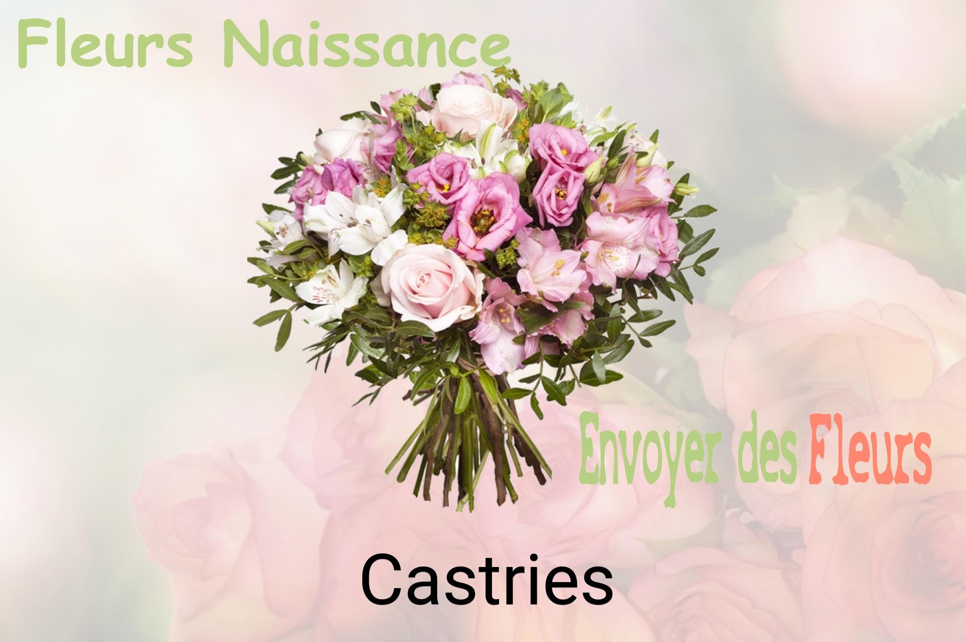 Bouquet de fleurs de naissance livré à Castries